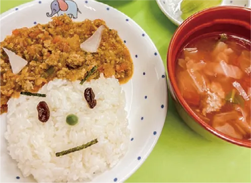アレルギー対応の手作り給食