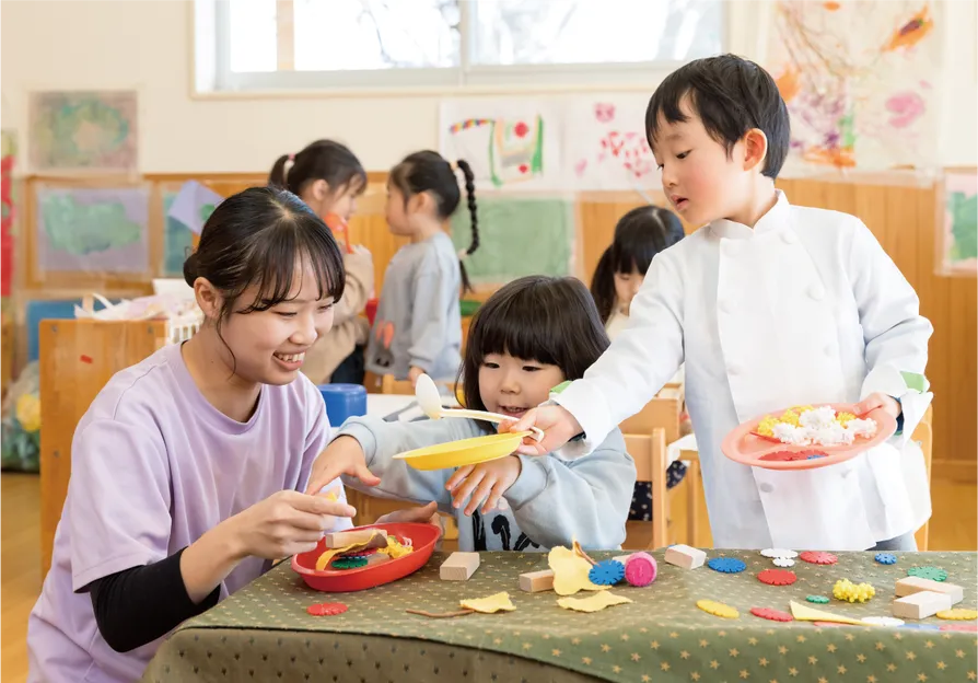 おままごとの様子