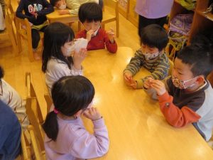 今日から年長ばら組だぁ！