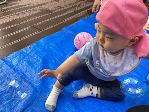 お外は気持ち良いね♫