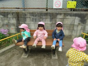 かわいいベンチ