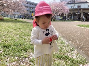 桜の木の下で♪