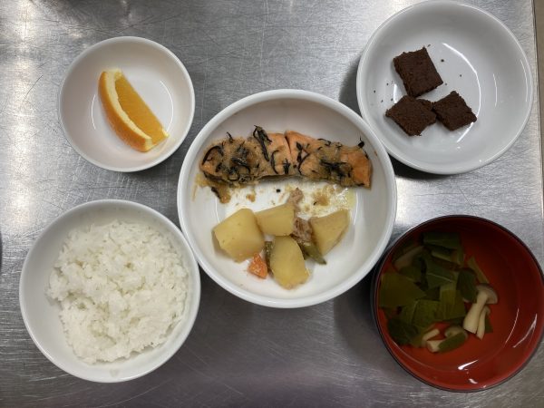 鮭の葱味噌焼き