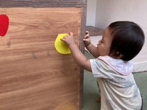 指先を使って・・・