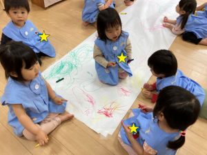 大きなキャンパスに描こう！