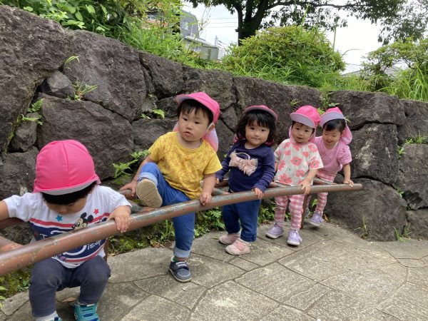 円形広場で遊びました♪