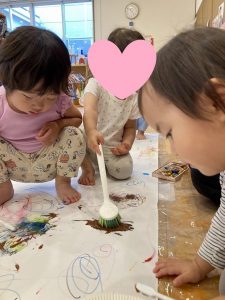 絵画遊びをしたよ☆