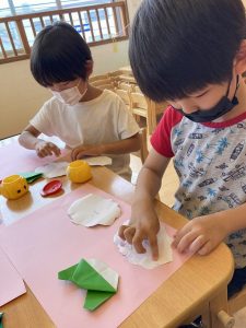 丁寧に、、