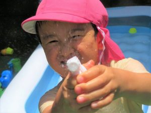楽しい水遊び♪