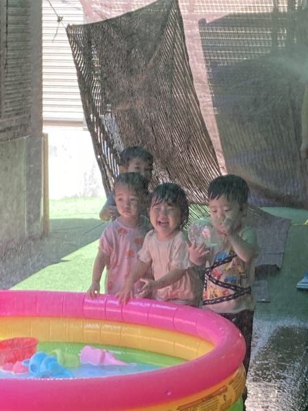 水遊び楽しいね！