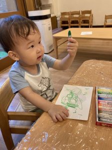 かきかきしたよ！
