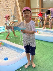 久しぶりの水遊び！
