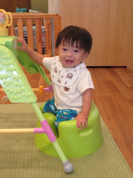 自分で座れるよ！