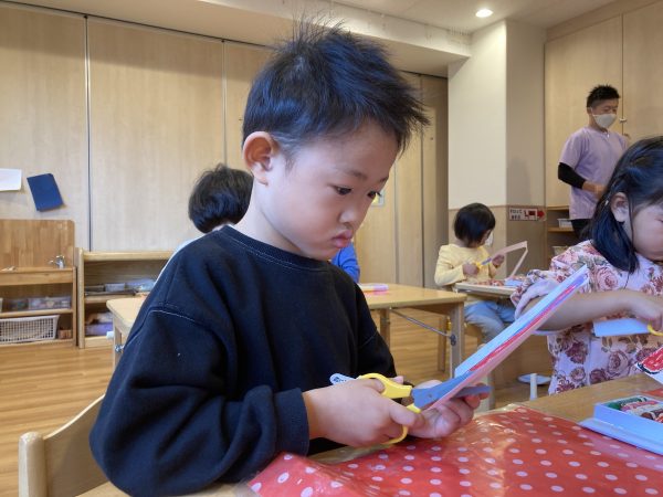 箸袋でトンボ作り♪