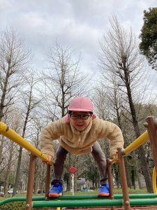 遊具で遊ぶのが楽しい～！！