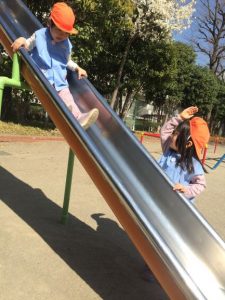 ぽかぽか陽気の中で