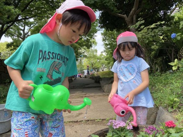 お花を植えたよ！