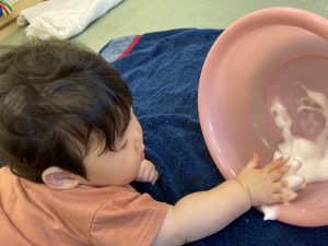もこもこ泡遊び！