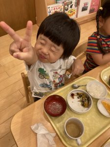 モリモリ食べたよ！！