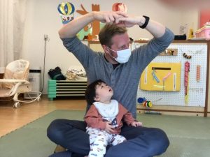 英語の先生と一緒に