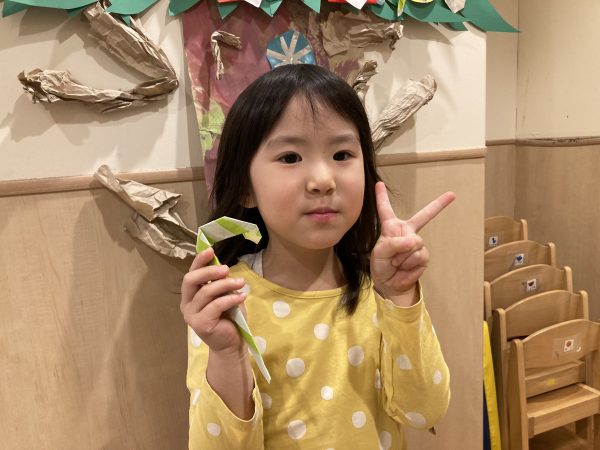 折り紙で遊んだよ♪