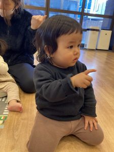 リズムに合わせて