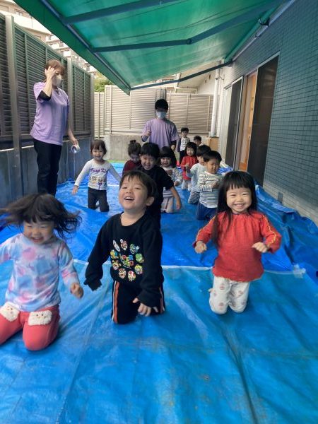 テラスで沢山遊んだよ！