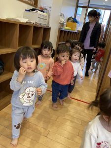 もうちょっとでわかば組だよ！