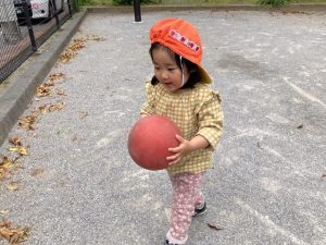 ボールでたくさん遊んだよ！