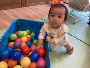 ボール遊びをしたよ！