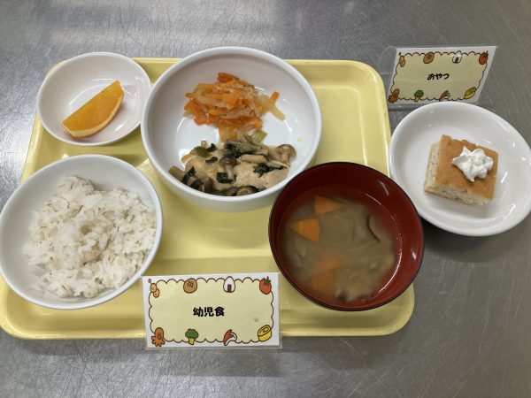 【給食】入園式のメニュー