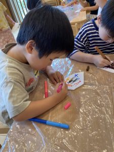 にじみ絵に挑戦！！