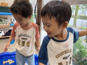 冷たくて気持ちがいいね！