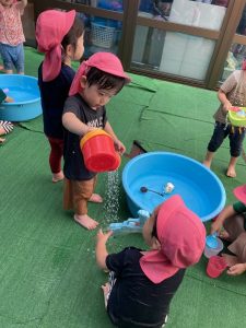 水遊び大好き！