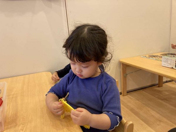 【2歳児】紐通し