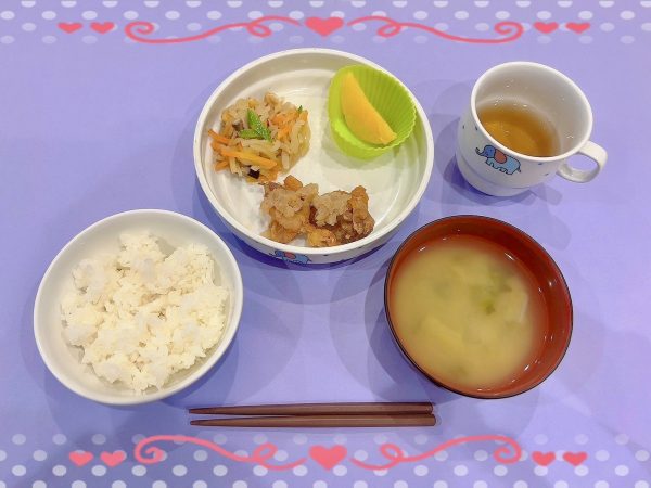 【給食】唐揚げ（玉ねぎソース）