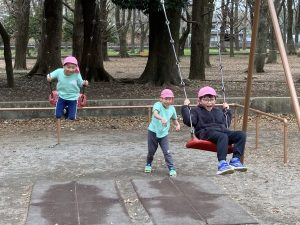 みんな大好き遊具の広場に行ってきたよ！