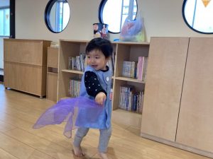 シャボン玉になりきりました！