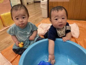 初めての水遊び☆