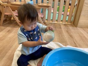 水風船で遊んだよ☆