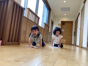 ぞうきんリレー☆