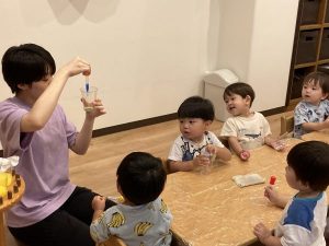 色水遊びをしたよ