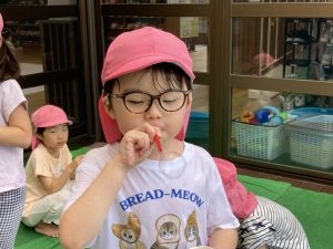 シャボン玉遊び☆