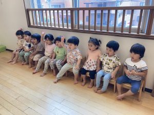 すいか割ゲームをしたよ☆