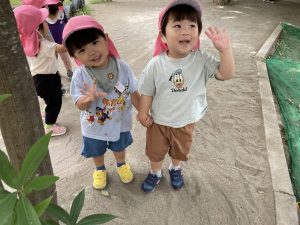 お散歩に行ったよ！