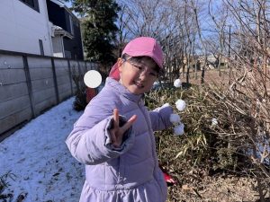 雪遊び♩