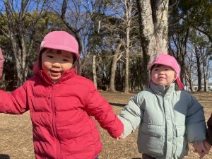 2歳児☆外遊び☆あぶくたった