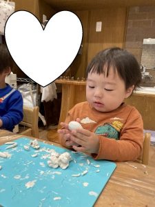 粘土遊びとお絵描きしたよ♪