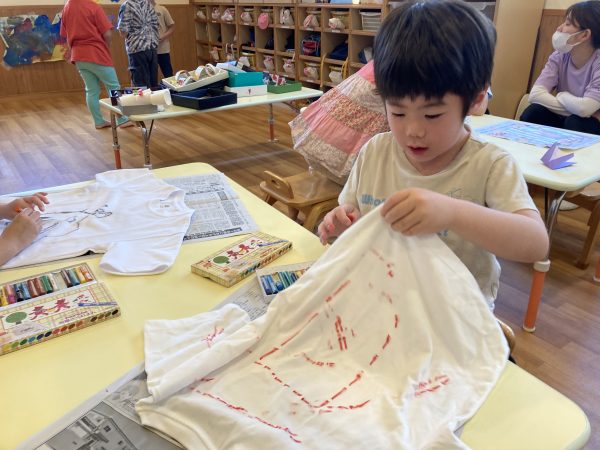 【あか組】Tシャツ作りをしました！
