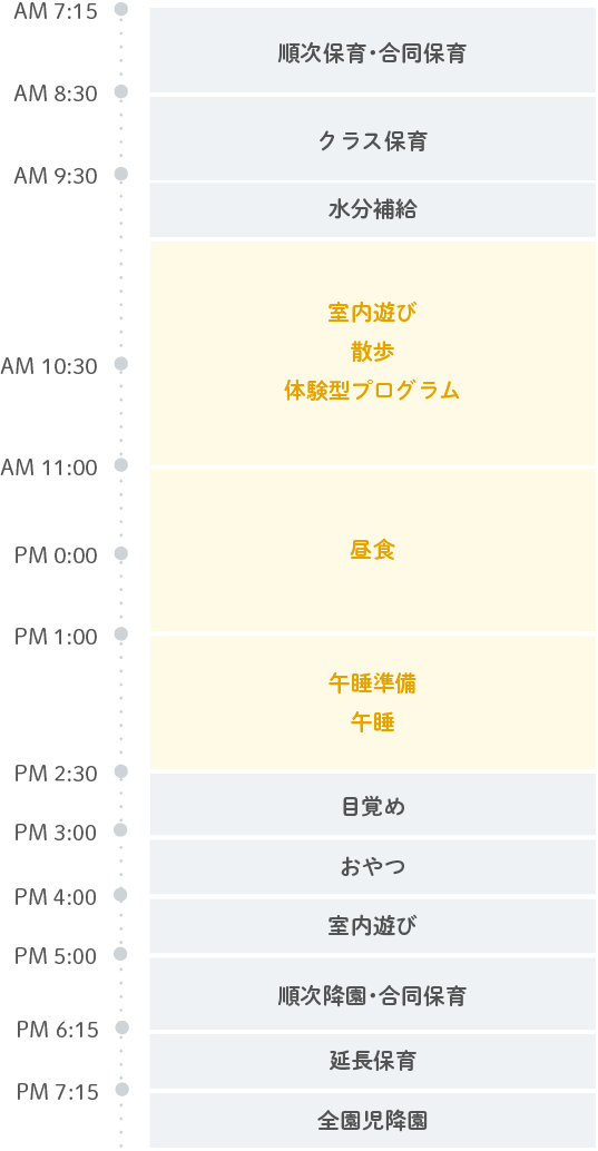 にじのいるか保育園 小石川 ほし スケジュール